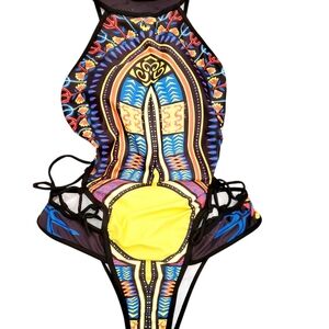 * Vibrant Multicolor One-Piece Swimsuit